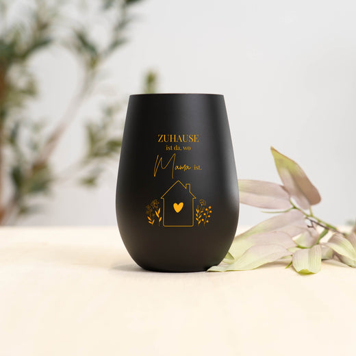 Windlicht Beste Mama - Motiv Zuhause zum Muttertag - Geschenkfreude