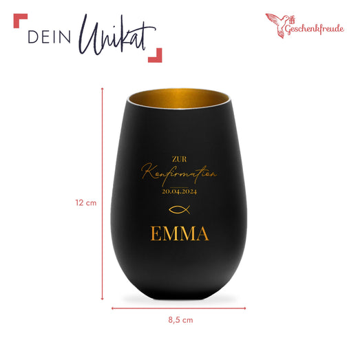 Windlicht Konfirmation Personalisiert - Geschenkfreude