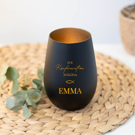 Windlicht Konfirmation Personalisiert - Geschenkfreude