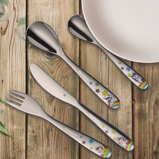 WMF Kinderbesteck mit Gravur | Einhorn 4-teilig - WMF