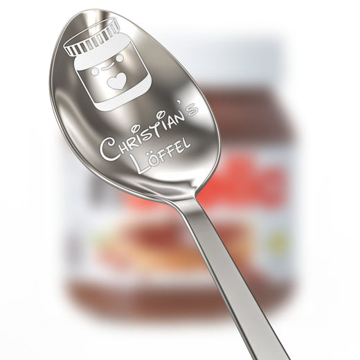 Personalisierter Löffel für Schokocreme - Löffel mit Gravur - Geschenkfreude