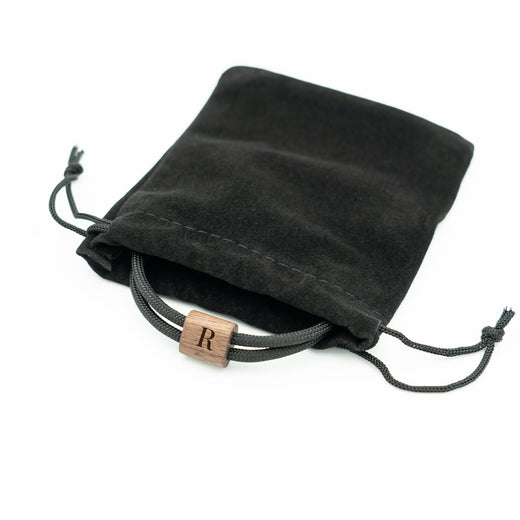 Armband mit Gravur - Paracord Armband - Schwarz / Olivegrün - Geschenkfreude