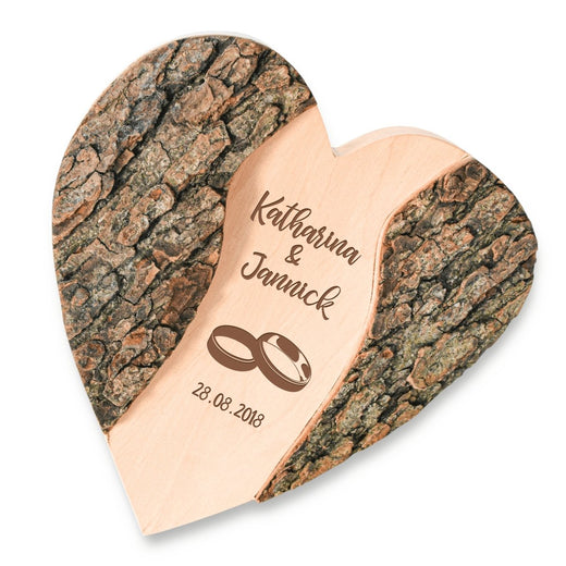 Baumscheibe in Herzform - Hochzeit - Geschenkfreude