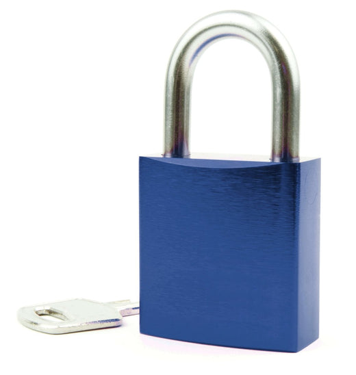 Blaues Liebesschloss mit Gravur - Geschenkfreude