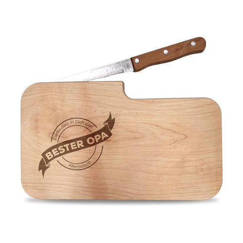 Brotzeitbrett mit Gravur Opa  - Geschenkfreude