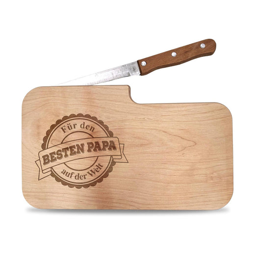 Brotzeitbrett mit Gravur Papa - Geschenkfreude