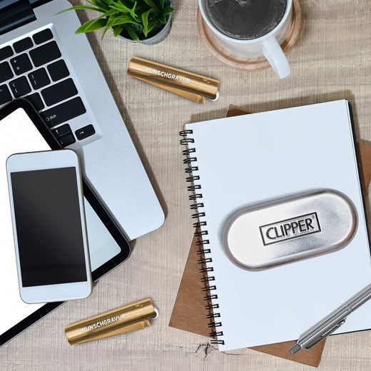 Clipper Feuerzeug mit Gravur | Gold - Clipper