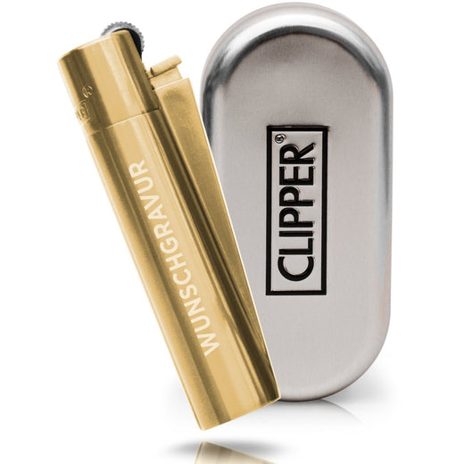 Clipper Feuerzeug mit Gravur | Gold - Clipper