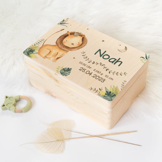Erinnerungsbox Baby Personalisiert - Farbdruck - Geschenkfreude