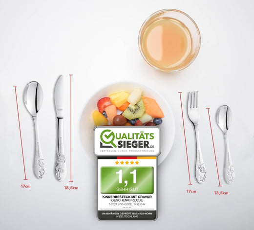 Farmfreude Kinderbesteck mit Gravur - Geschenkfreude