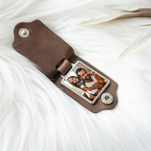 Foto Schlüsselanhänger Leder - Geschenkfreude