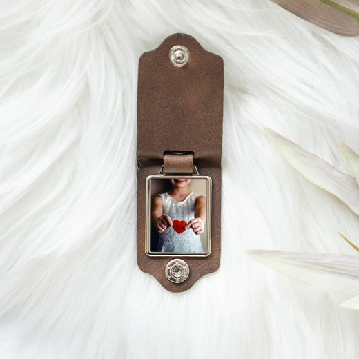 Foto Schlüsselanhänger Leder - Geschenkfreude