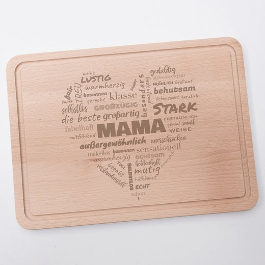 Frühstücksbrett mit Gravur | Geschenkidee Mama - Geschenkfreude