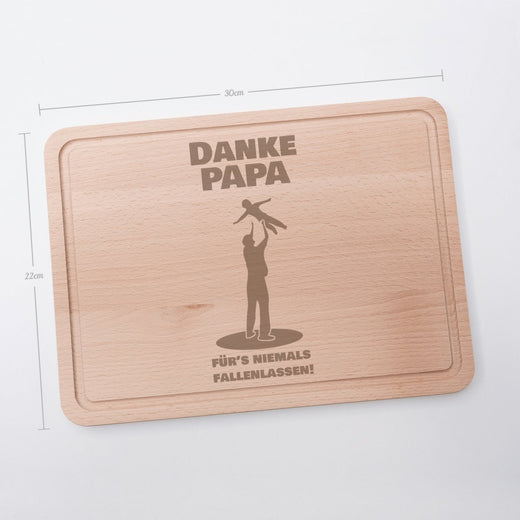 Frühstücksbrett mit Gravur | Geschenkidee Papa - Geschenkfreude