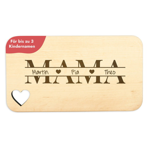 Frühstücksbrettchen personalisiert für Mama - Geschenkfreude