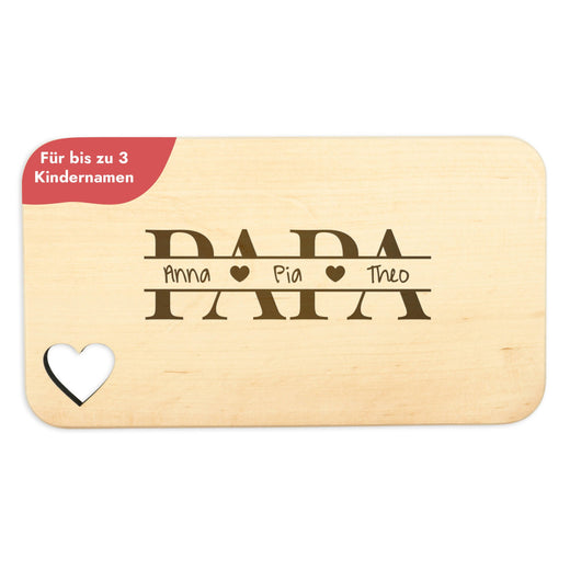 Frühstücksbrettchen personalisiert für Papa - Geschenkfreude