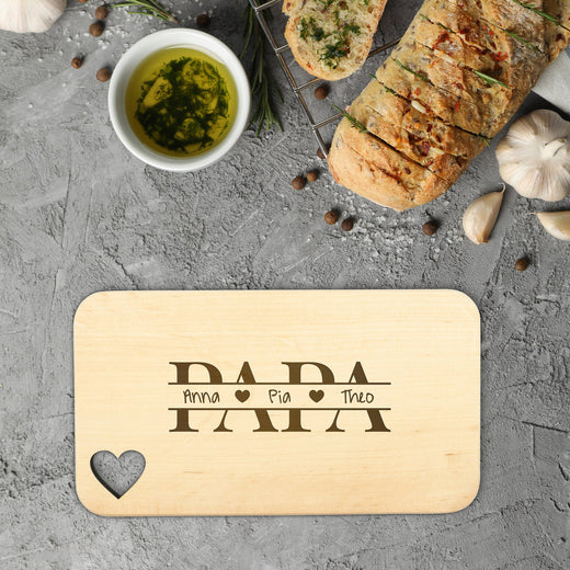 Frühstücksbrettchen personalisiert für Papa - Geschenkfreude