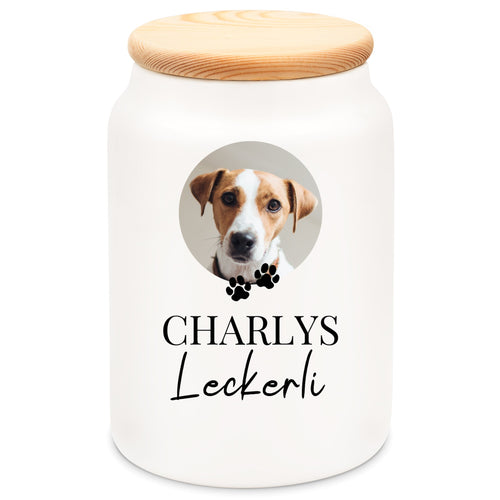 Leckerli Dose Personalisiert Schlichtes Motiv  - Geschenkfreude