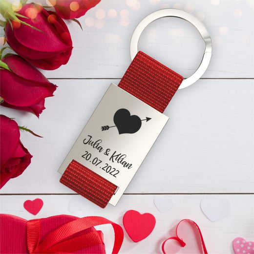 Liebesanhänger mit Motiv in Rot - Geschenkfreude