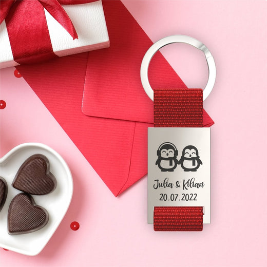 Liebesanhänger mit Motiv in Rot - Geschenkfreude
