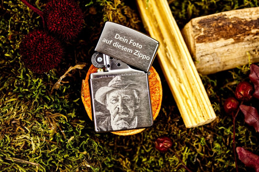 Original Zippo Feuerzeug mit Bildgravur - Zippo