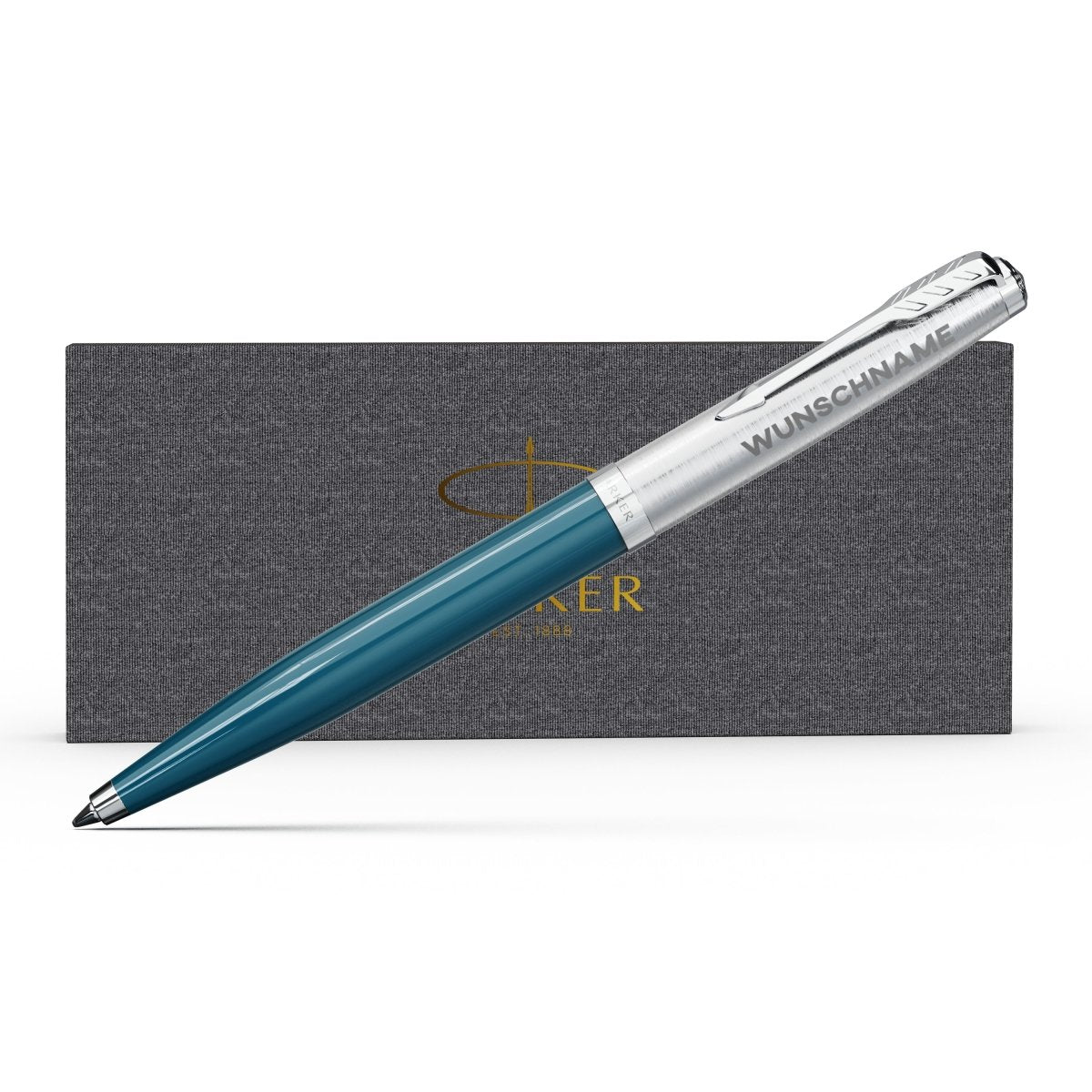 Parker Kugelschreiber Mit Gravur - Personalisiert In Roségold, Blaue Mine, Edles Geschenk