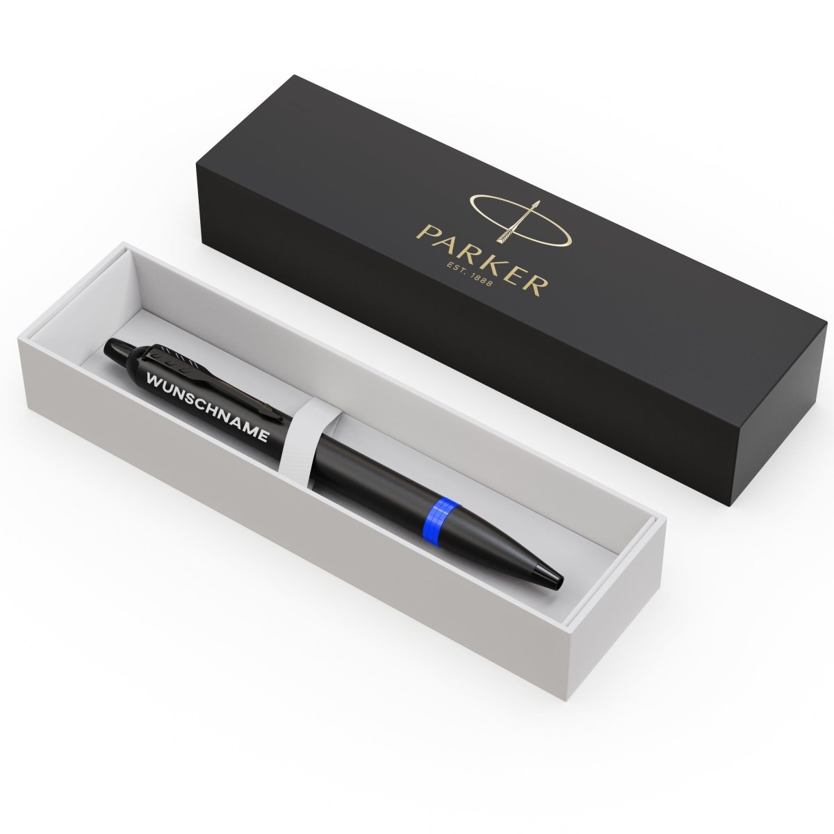 Lade das Bild in den Galerie-Viewer, Parker IM Vibrant Ring mit Gravur | blau  - Parker