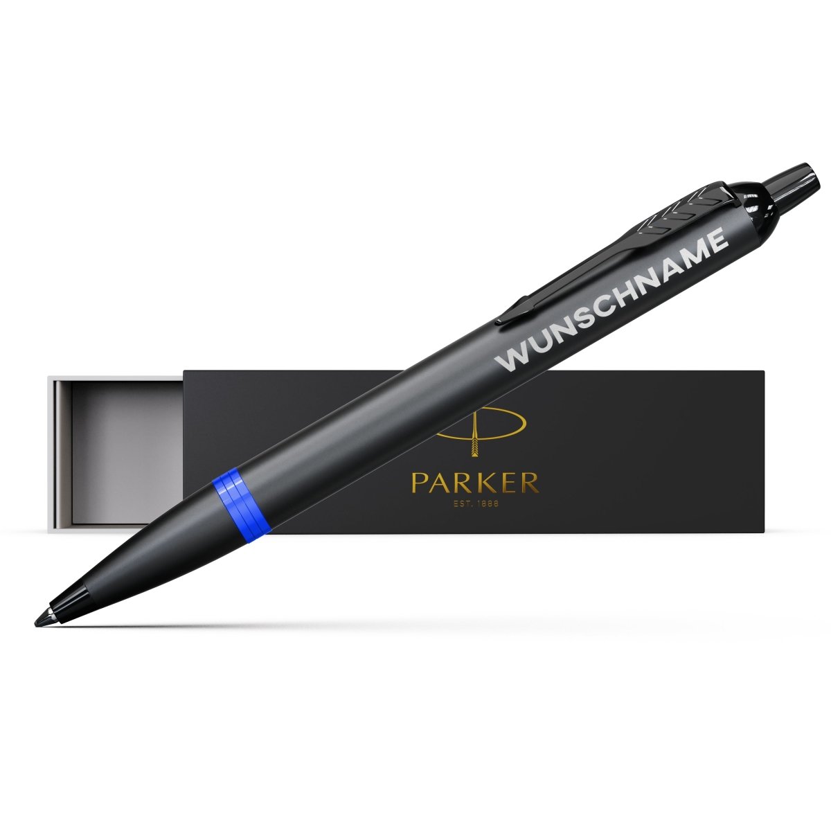 Lade das Bild in den Galerie-Viewer, Parker IM Vibrant Ring mit Gravur | blau  - Parker