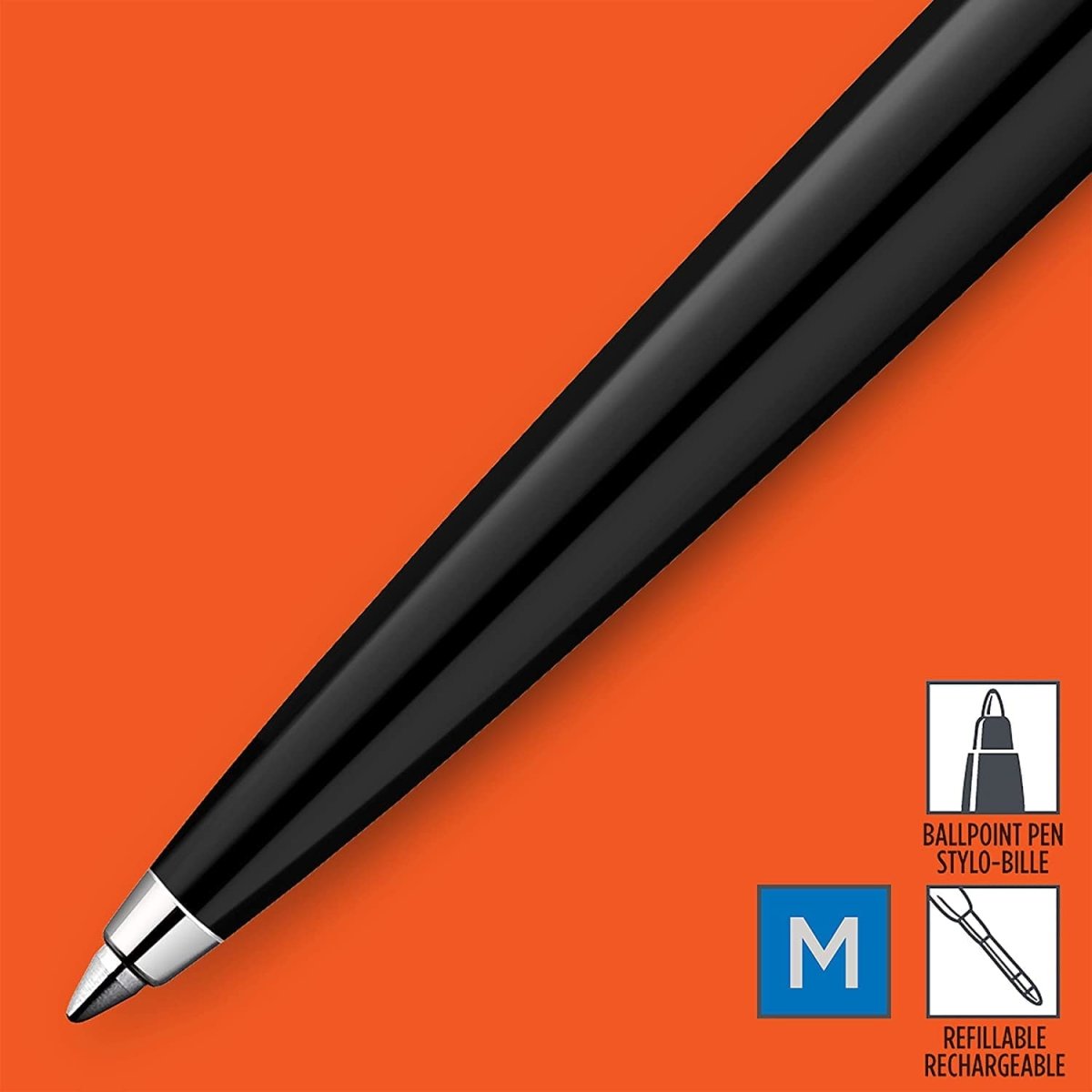 Lade das Bild in den Galerie-Viewer, Parker Jotter Kugelschreiber mit Gravur | Schwarz  - Parker