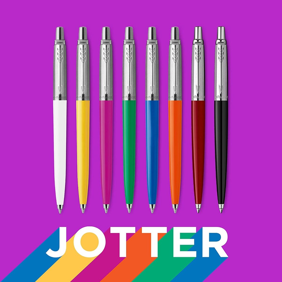 Lade das Bild in den Galerie-Viewer, Parker Jotter Kugelschreiber mit Gravur | Weiß  - Parker