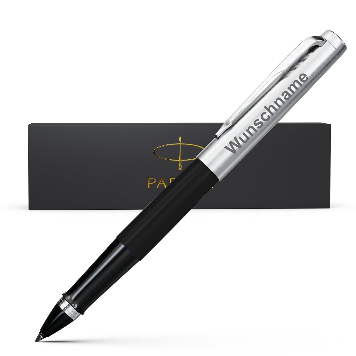 Lade das Bild in den Galerie-Viewer, Parker Jotter Tintenroller mit Gravur | schwarz  - Parker