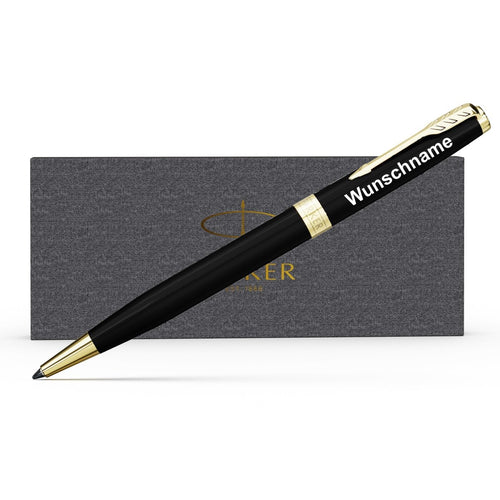 Parker Sonnet Kugelschreiber mit Gravur | schwarz / gold - Parker