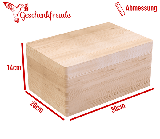 Personalisierte Erinnerungsbox Baby aus Holz - Motiv Tiere  - Geschenkfreude