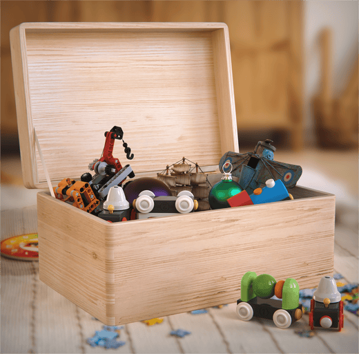 Personalisierte Holzkiste zur Taufe - Geschenkfreude