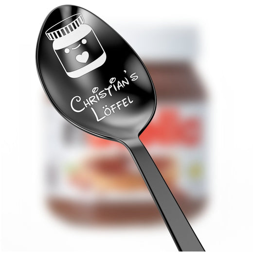 Personalisierter Löffel für Schokocreme - Löffel mit Gravur - Geschenkfreude