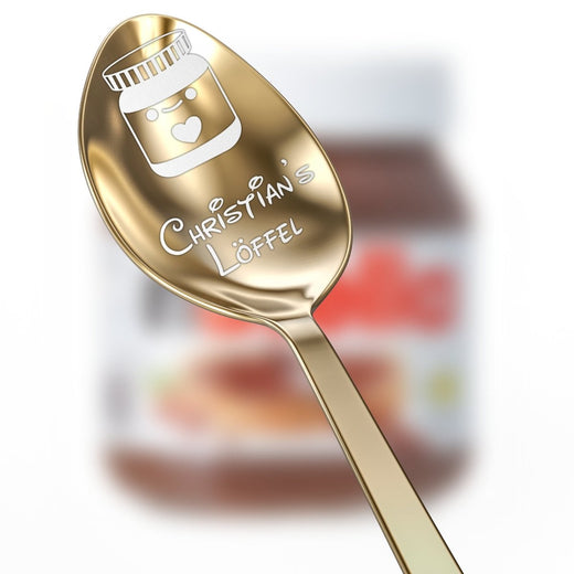 Personalisierter Löffel für Schokocreme - Löffel mit Gravur - Geschenkfreude
