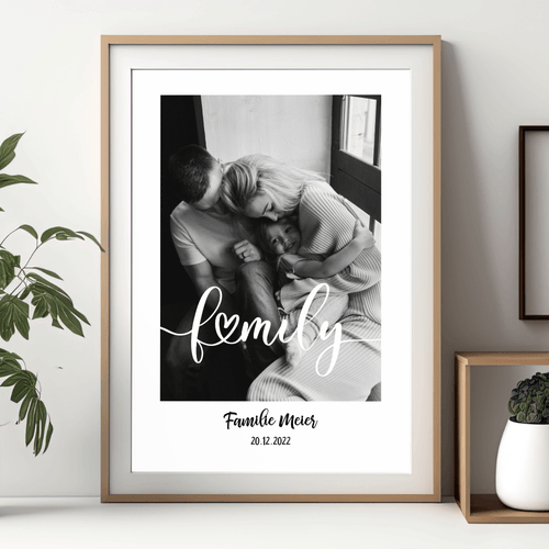 Personalisiertes Family-Poster  - Geschenkfreude
