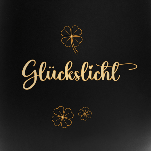 Personalisiertes Glückslicht Teelicht - Geschenkfreude