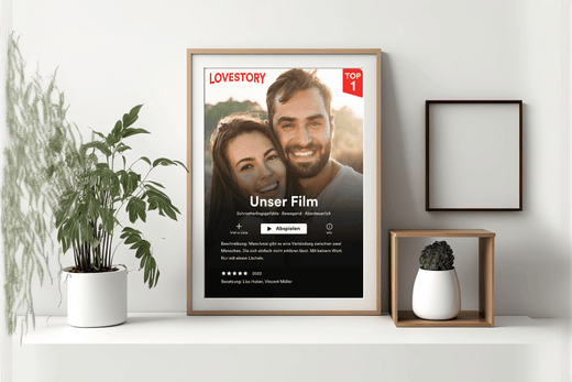 Personalisiertes Netflix-Cover-Poster: Ein unvergessliches Valentinstagsgeschenk - Geschenkfreude