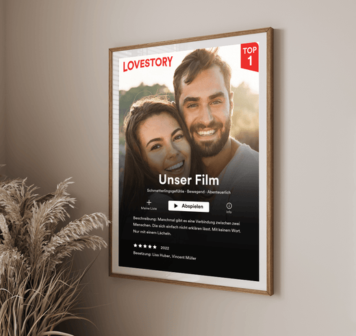 Personalisiertes Netflix-Cover-Poster: Ein unvergessliches Valentinstagsgeschenk - Geschenkfreude