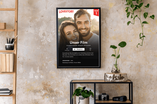 Personalisiertes Netflix-Cover-Poster: Ein unvergessliches Valentinstagsgeschenk - Geschenkfreude