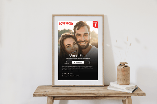 Personalisiertes Netflix-Cover-Poster: Ein unvergessliches Valentinstagsgeschenk - Geschenkfreude