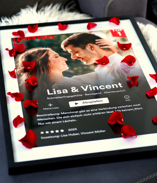 Personalisiertes Netflix-Cover-Poster: Ein unvergessliches Valentinstagsgeschenk - Geschenkfreude