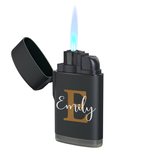 Personalisiertes Sturmfeuerzeug mit Druck - Initialen Farbe - Monogramm - Geschenkfreude
