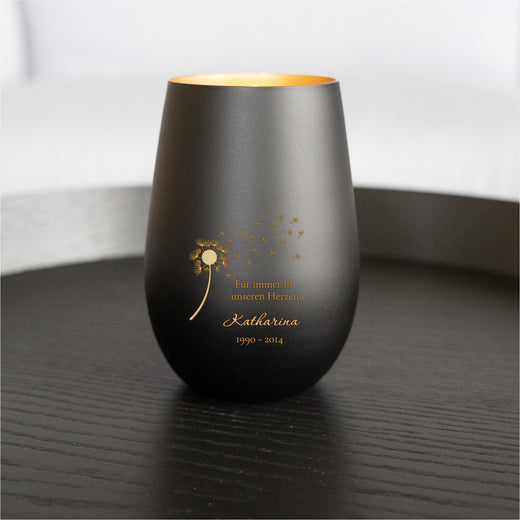 Personalisiertes Trauerlicht mit Gravur - Windlicht - Geschenkfreude