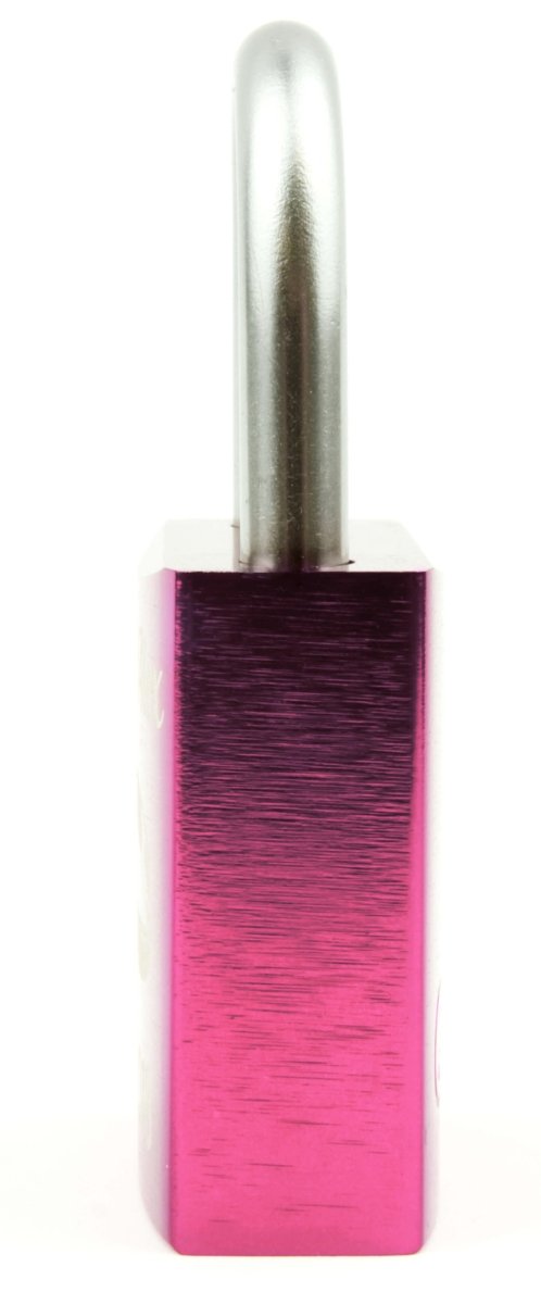 Pinkes Liebesschloss mit Gravur - Geschenkfreude