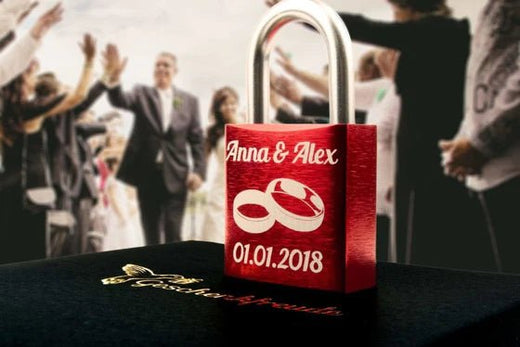 ABUS Liebesschloss mit Gravur Rostfrei - Geschenkfreude