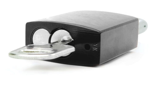 Schwarzes Liebesschloss mit Gravur - Geschenkfreude