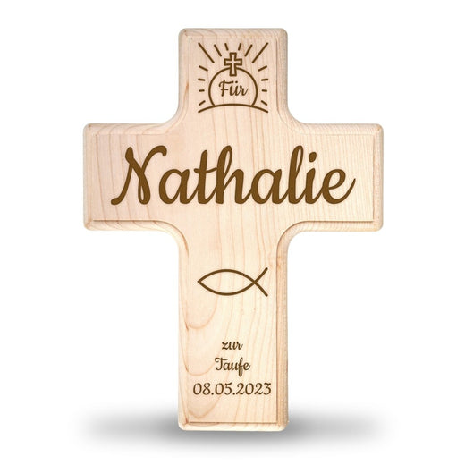 Taufkreuz Personalisiert - Kinderkreuz Taufe mit Namen - Geschenkfreude