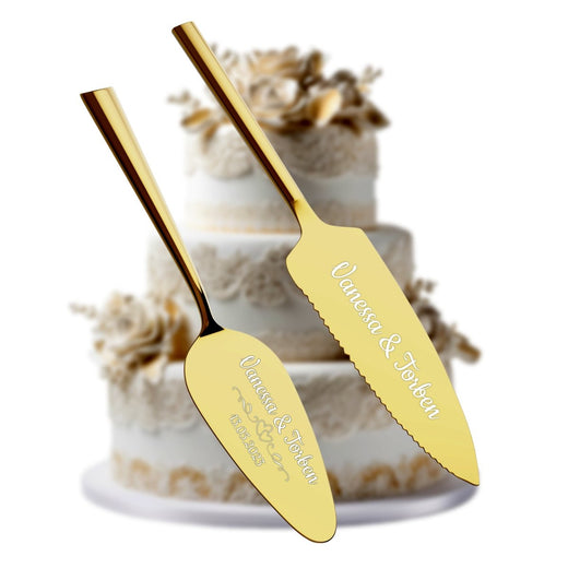 Tortenheber mit Gravur zur Hochzeit - Brautpaar - Geschenkfreude